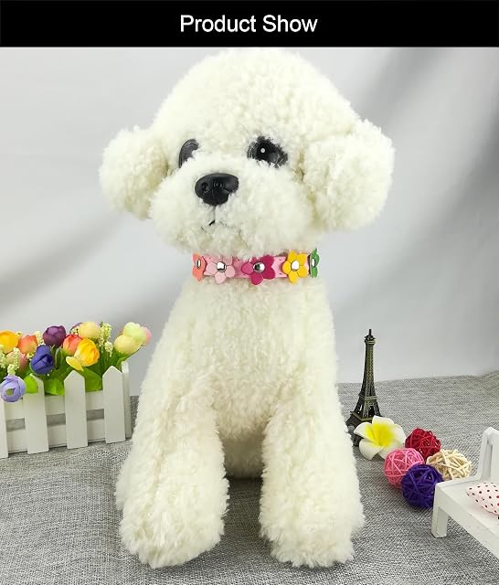 Foto 2 de 7 de Newtensina Cuello de Perro con Estilo Collar de Perro Lindo Cuello de niña Collares de Perrito para Perros…