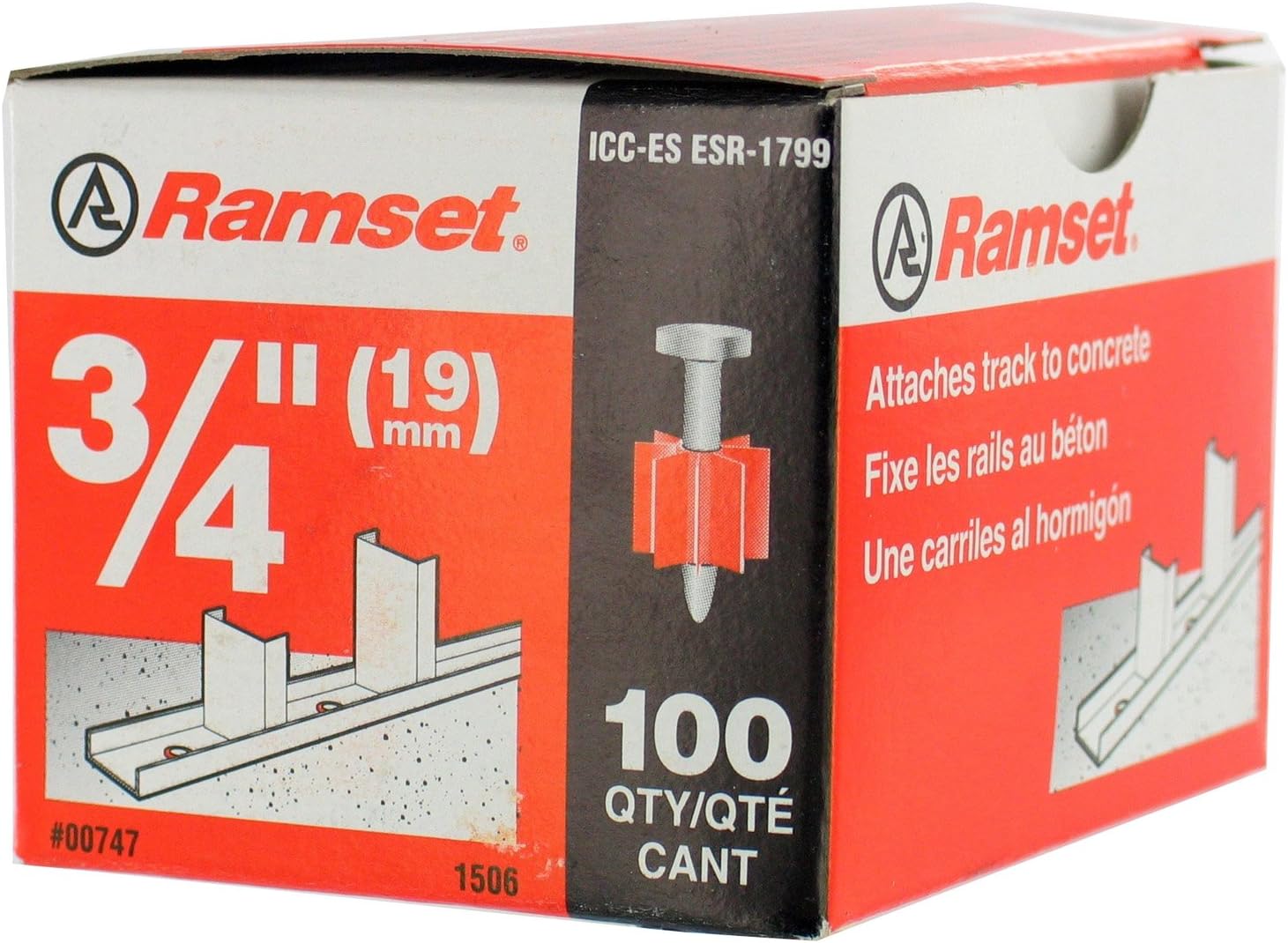 ITW BRANDS 00747 .300x3/4-Inch Knurl Drive Pin, 100-Pack