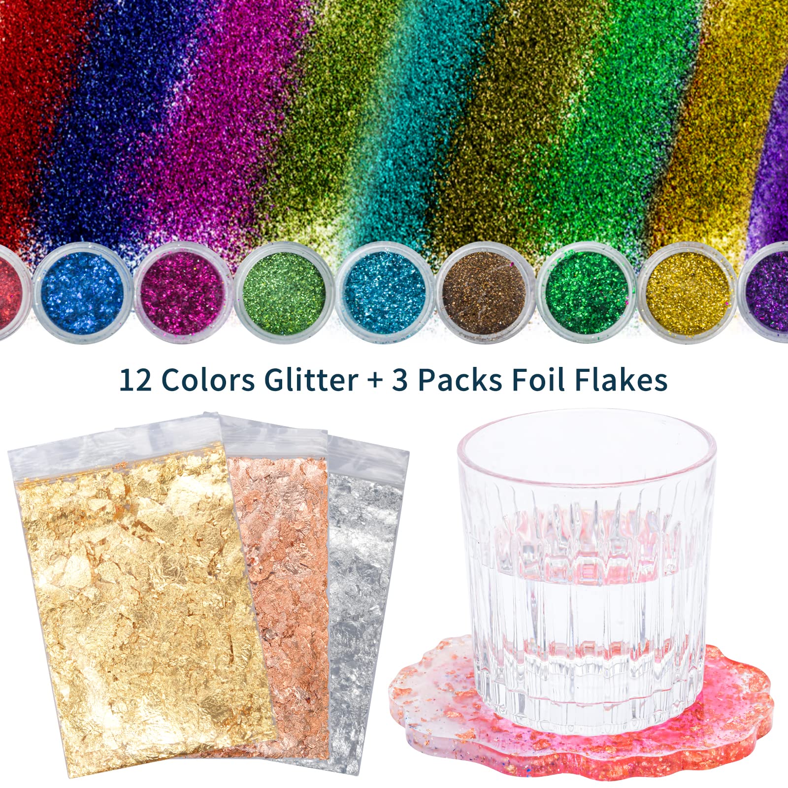 ZJCHAO Moules En Résine époxy 10 Pièces Silicone Peigne Moules