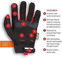 Vista 10 de Mechanix Wear: M-Pact - Guantes de trabajo (talla chica).