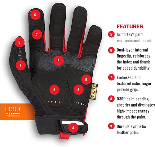 Miniatura 10 de Mechanix Wear M-Pact - Guantes de trabajo (talla chica).