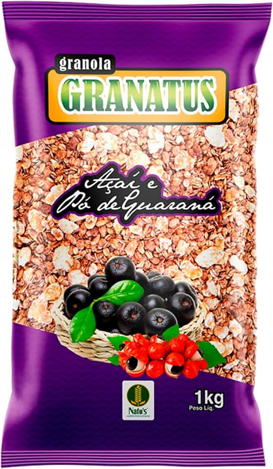 Natu's, Granola com Açaí & Pó de Guaraná, Power, Granatus, 1 Kilo