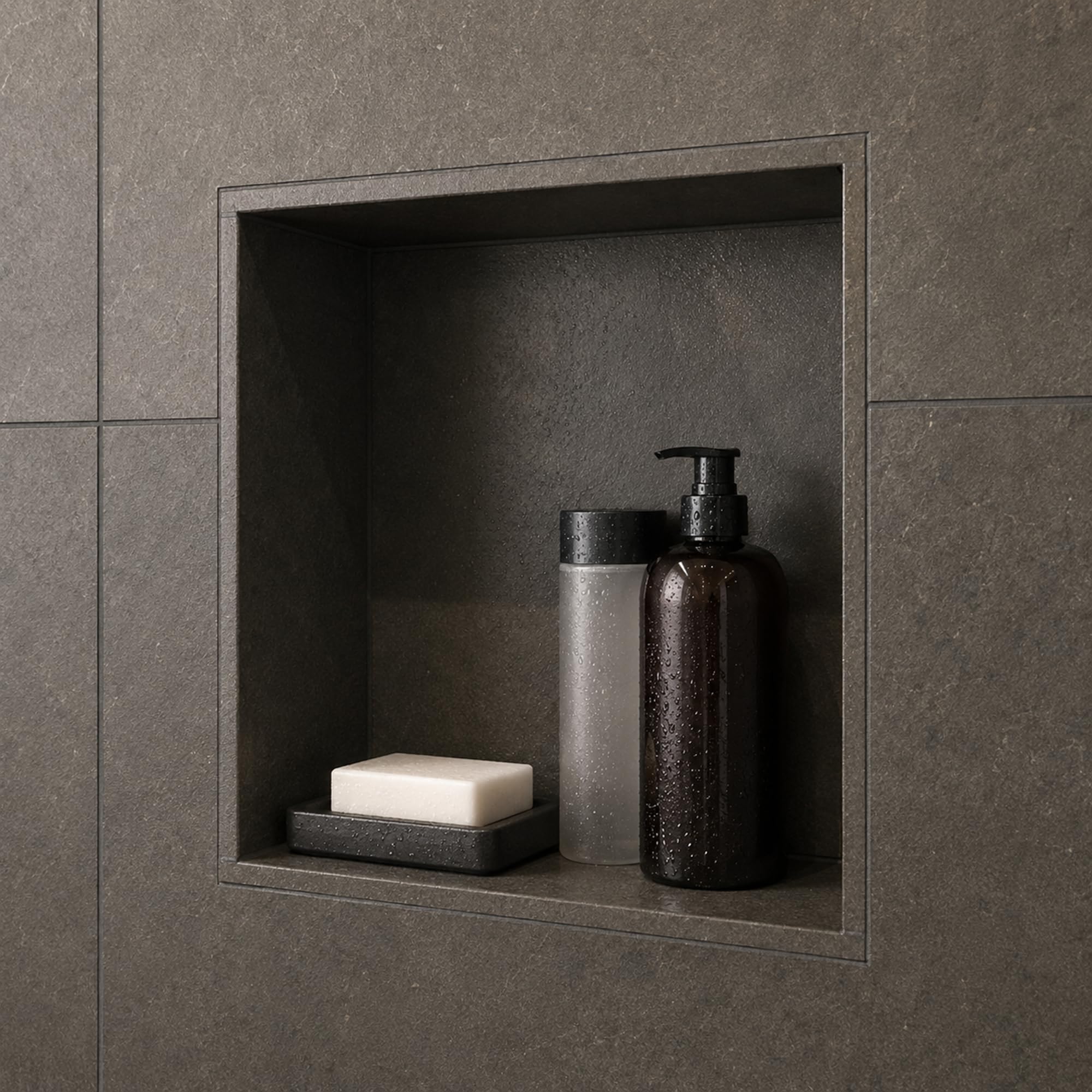 XPS Duschnische 30x30 cm befliesbar – Wandnische für Dusche & Bad, wasserfeste Einbaunische mit Flansch, Duschablage für Fliese Bauplatte Fliesenplatte Hartschaumplatte