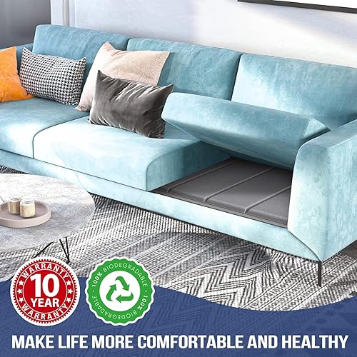 Miniatura 6 de Jin&Bao - Soporte para cojín de sofá resistente para asientos hundidos, tablero de soporte para cojín de sofá de madera maciza 21"- 81" para sofá de