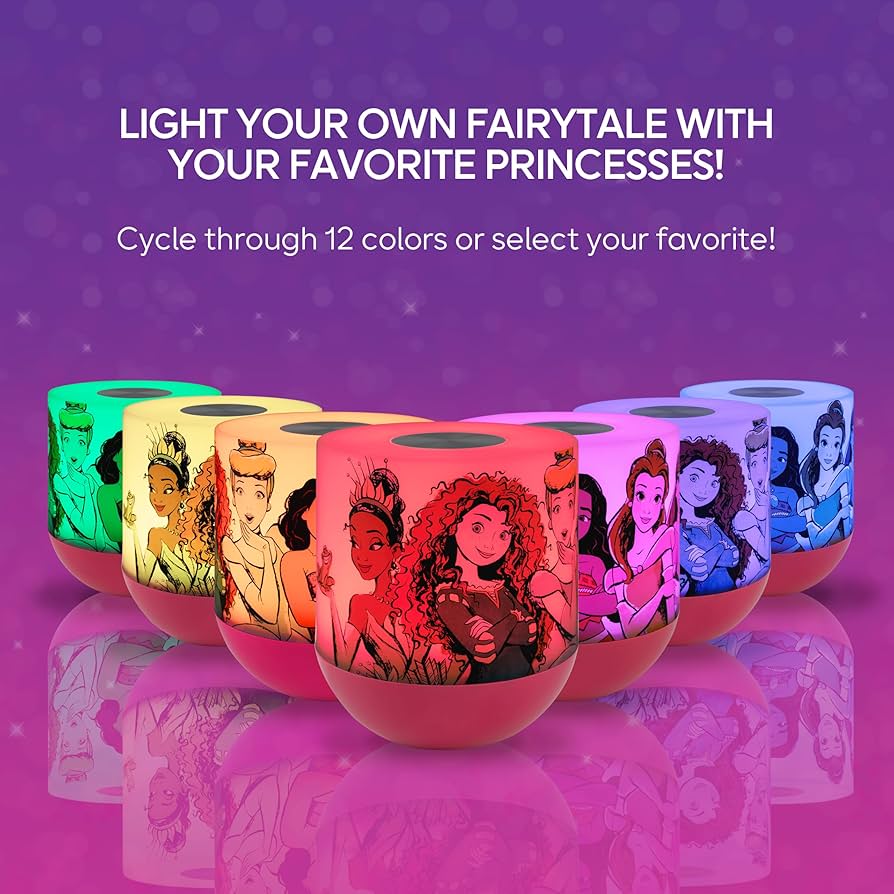 Amazon.co.jp : ディズニープリンセス LED 卓上色が変わるナイトライト