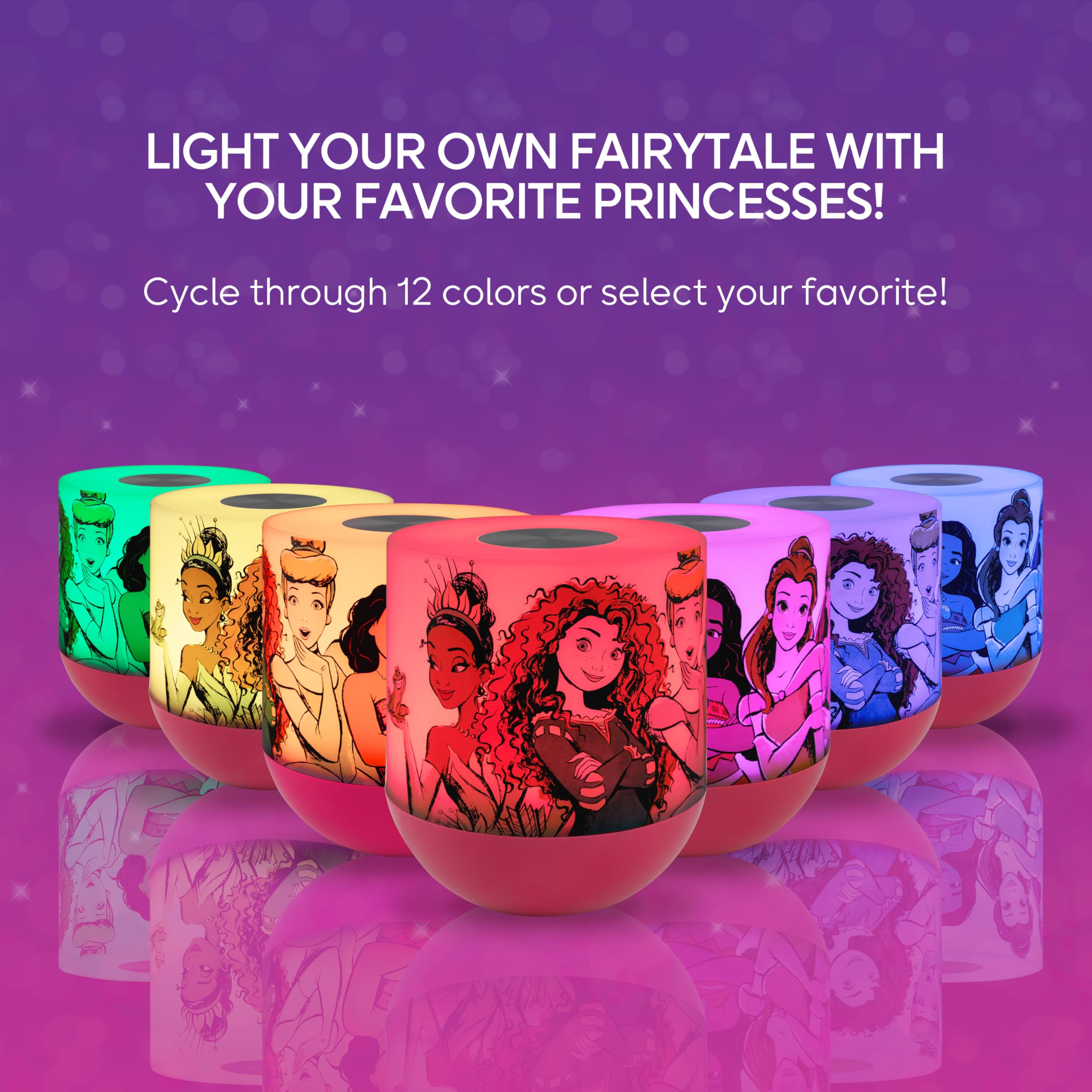 Amazon.com: Disney Princess LED Tabletop Color-Changing Night
