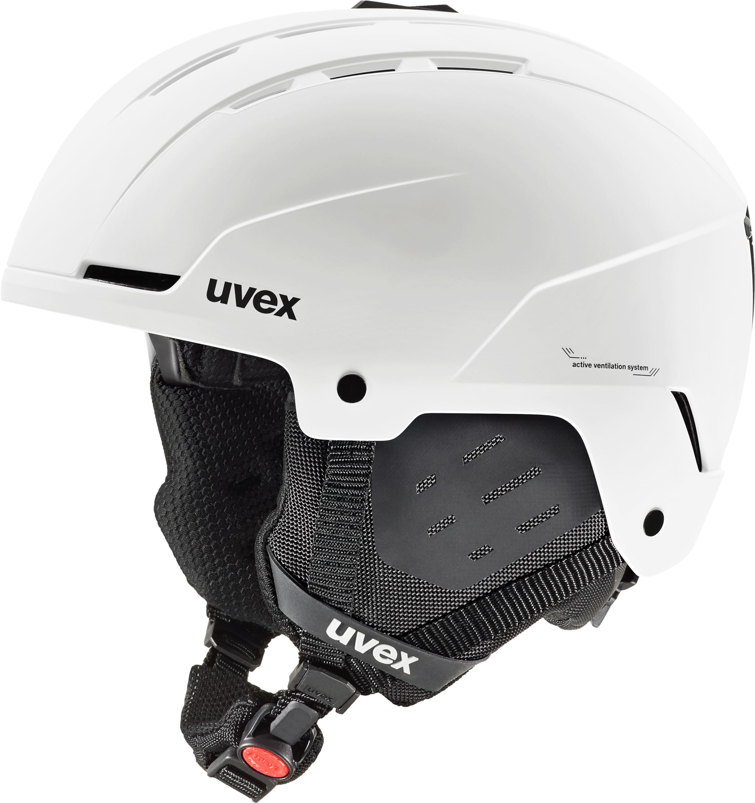 uvex stance Casco de esquí, Adultos unisex, white matt, 54-58 cm