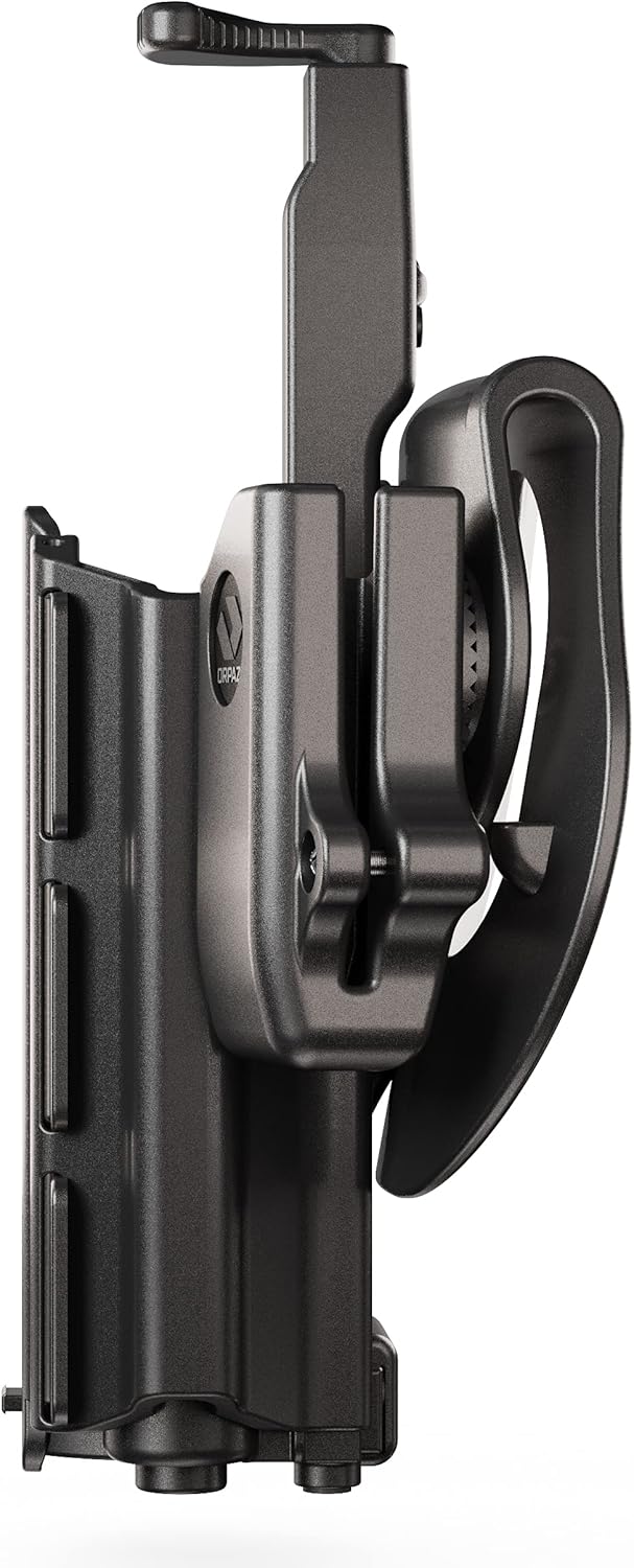 Orpaz T40 Adjustable and Modular S&W M&P Holster Compatible with OWB S&W M&P 2.0 9mm Holder with Light/Laser/Sight/Optics - Will Secure Your Handgun with a Tactical Appearance