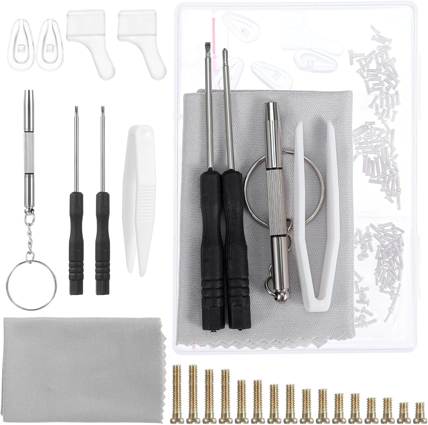 Eyeglass Repair Kit with Screws,...