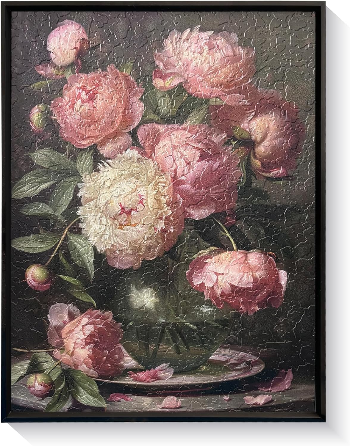 Amazon.com: Vintage Flower Peony Exquisite Design Framed Posters Floral ...