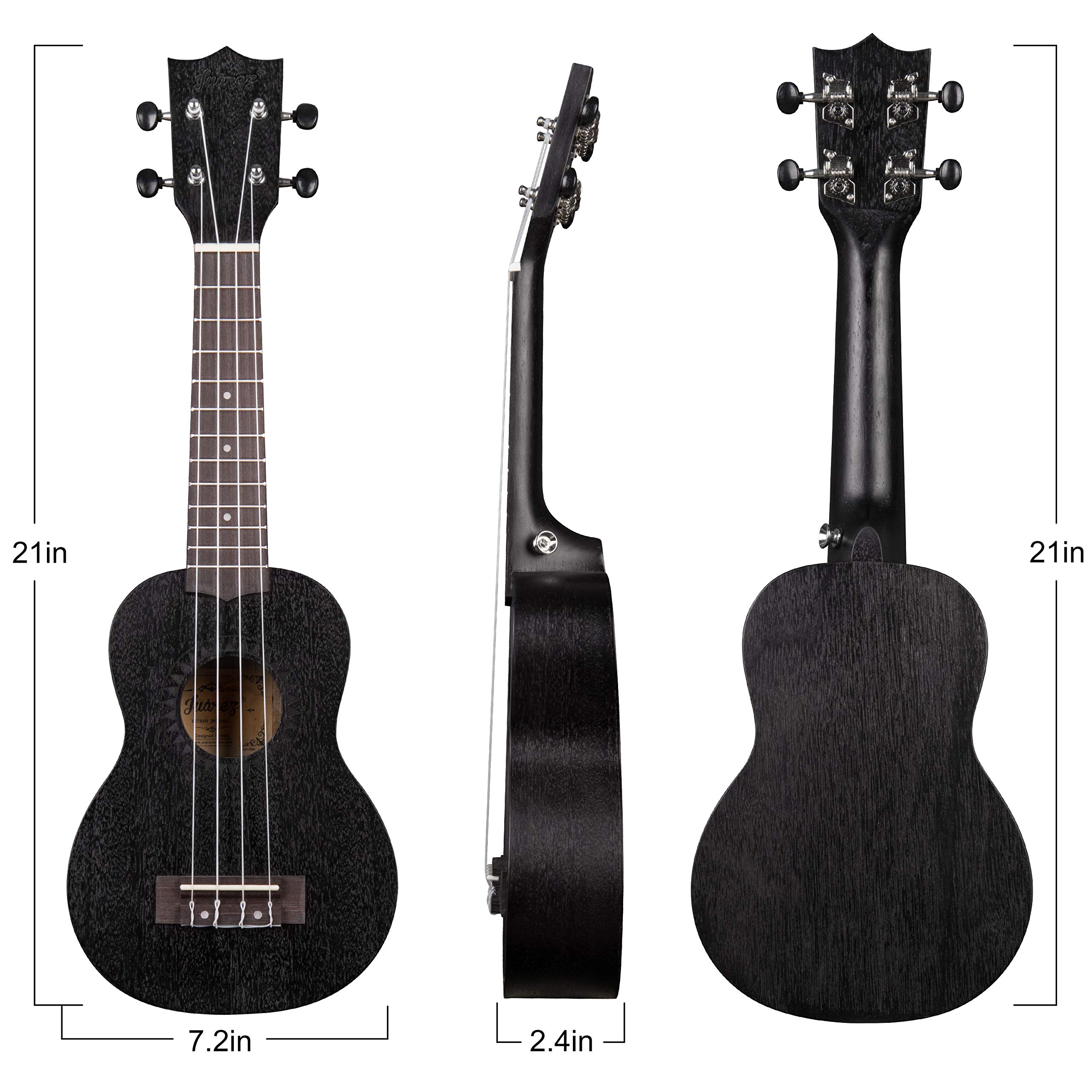 Juarez 21" Soprano Ukulele Kit - Beginner Friendly -4