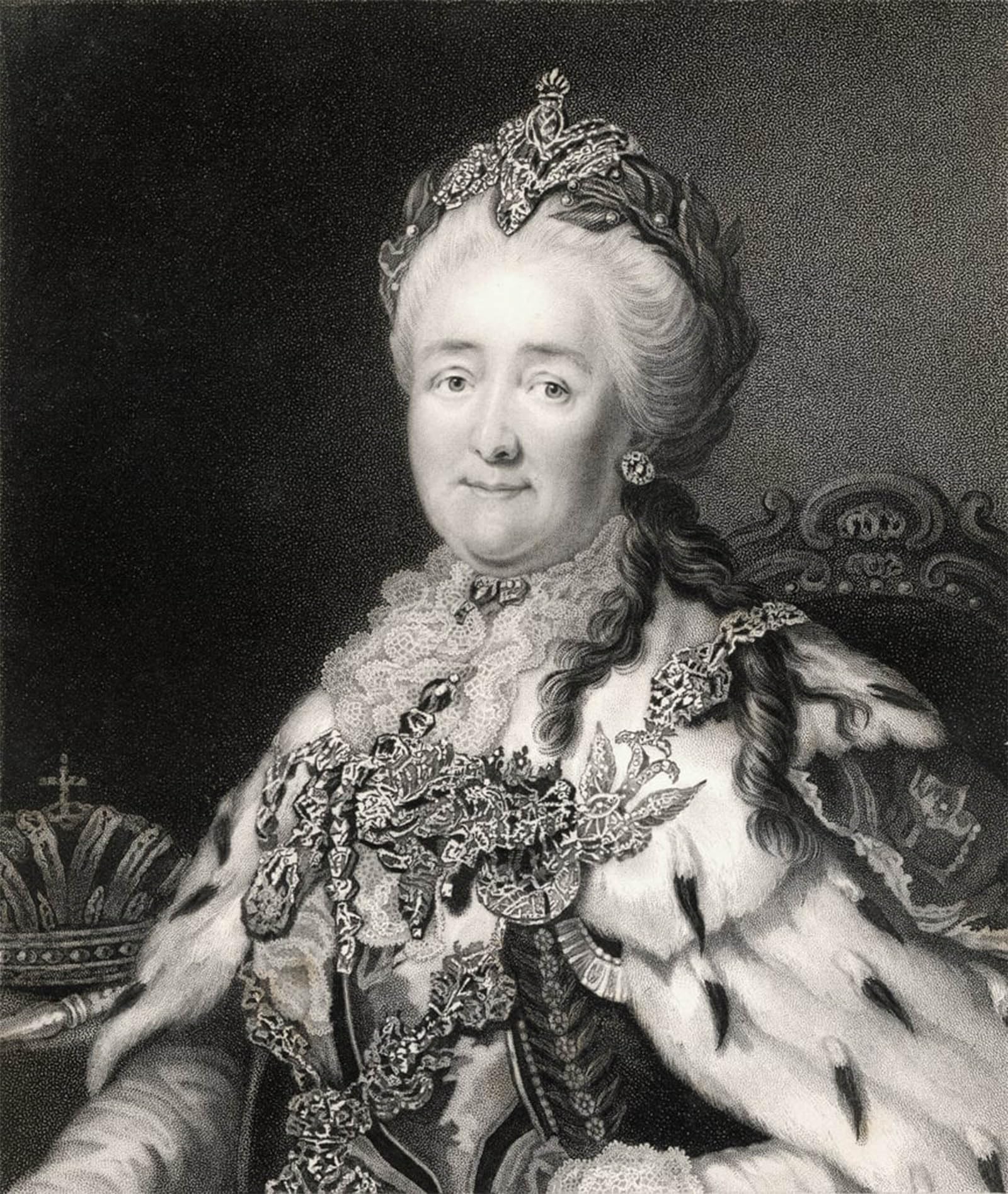 SERENDIPITP Vintage Wall Art Canvas Nordic Poster Canvas Print Picture Catherine Ii of Russia by Alexander Roslin Wall Art Poster for Home Decor 60x90cm
