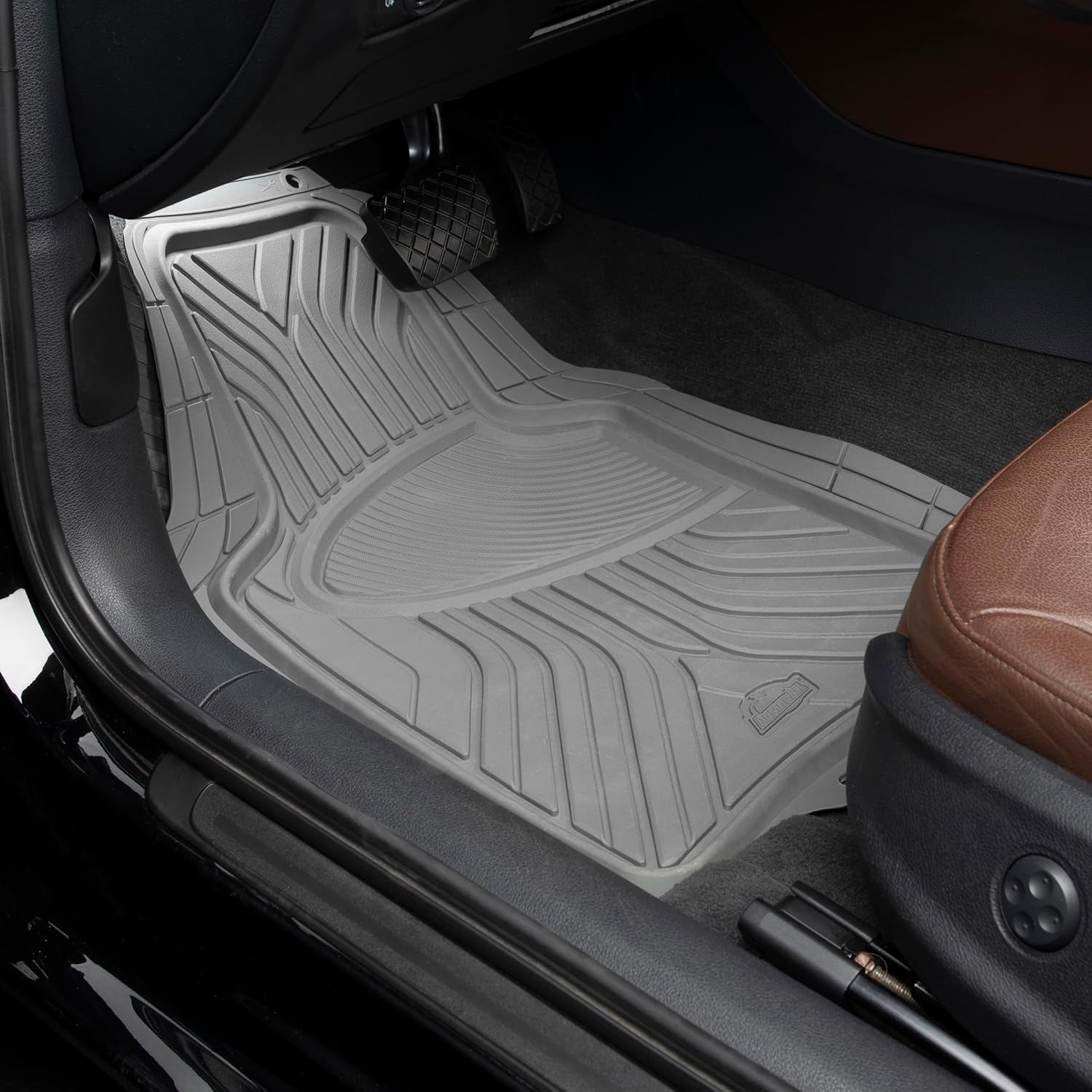 Armor All 4-Piece All-Season Floor Mats, Custom Fit Mats for Cars, Trucks, SUVs — Gray - Image 2