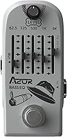 Vista 1 de AZOR - Pedal de efecto de guitarra para bajo de 5 bandas, ecualizador de pedal de efectos para bajo eléctrico, True Bypass, aleación de aluminio