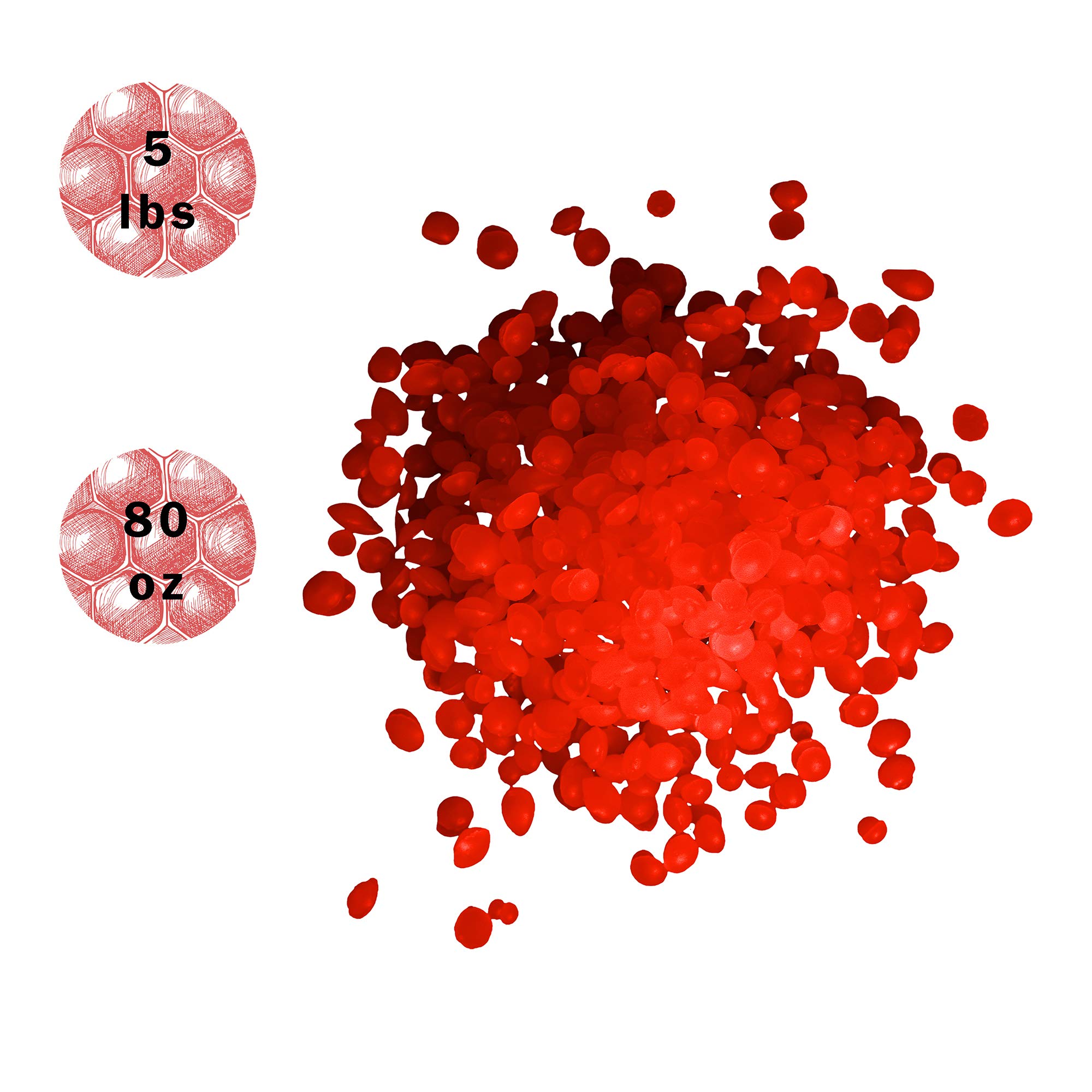 Carmel Cheese Wax, Red (5 lb), Food-Grade Wax to Protect Cheese