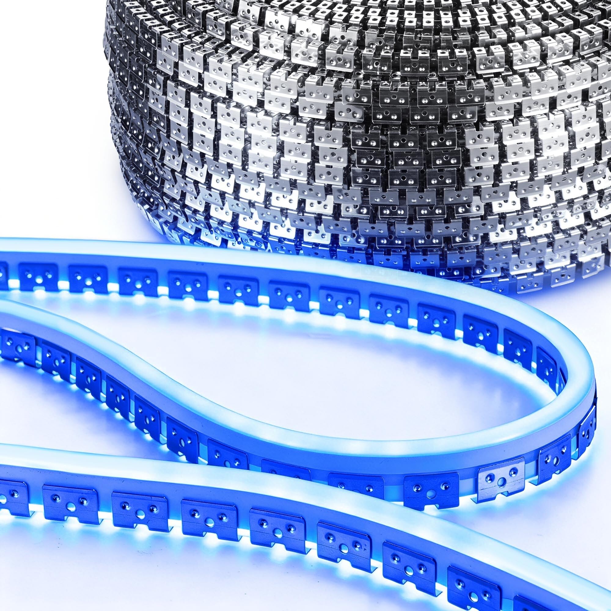 Yescom 328ft/100m Commercial RGB Rope Light Stainless Steel Mounting Track