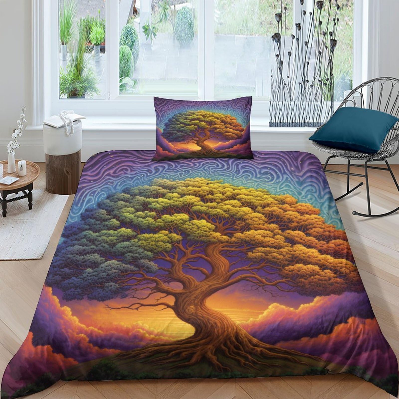 Housses de couettes 3D galaxie pour chambre d'enfant et ado sur le thème de l'espace