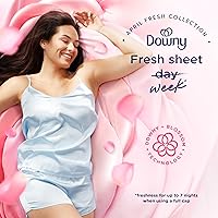 Vista 3 de Downy Soft, Suavizante de tela líquido 2 en 1 suave y fresco, April Fresh, 140 fl oz, 190 cargas, El acondicionador de tela líquido proporciona