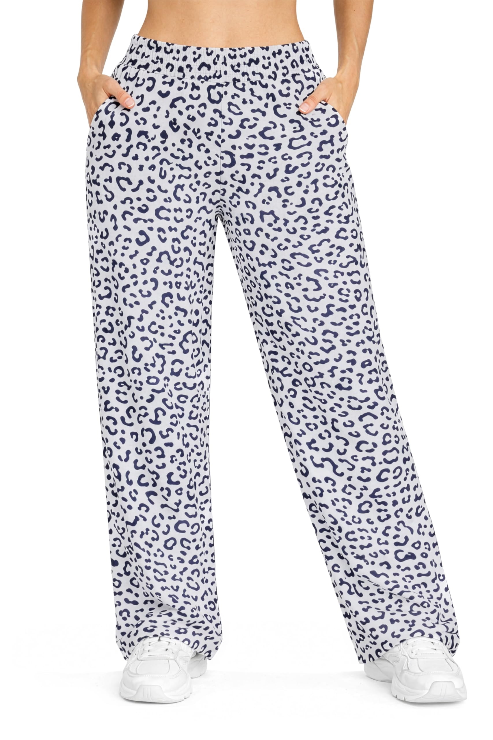SMILODOX Jogginghose Damen Leora, Oversize Fit Trainingshose, Sweatpants, Freizeit-Hose mit elastischem Bund und Tunnelzug, Verstellbarer Beinabschluss und Seitentaschen, Gym & Homewear