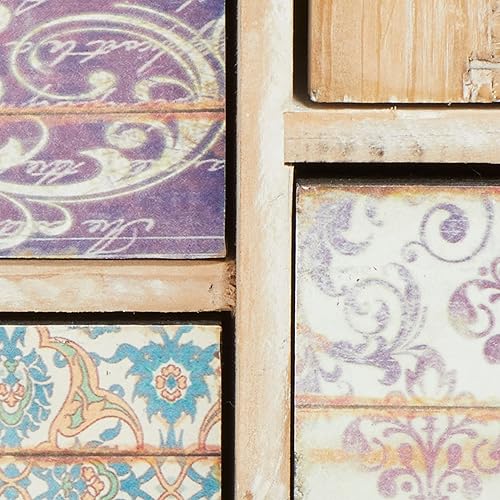 Miniatura 10 de Deco 79 Joyero rectangular de madera, 18 x 6 x 16 pulgadas, marrón claro