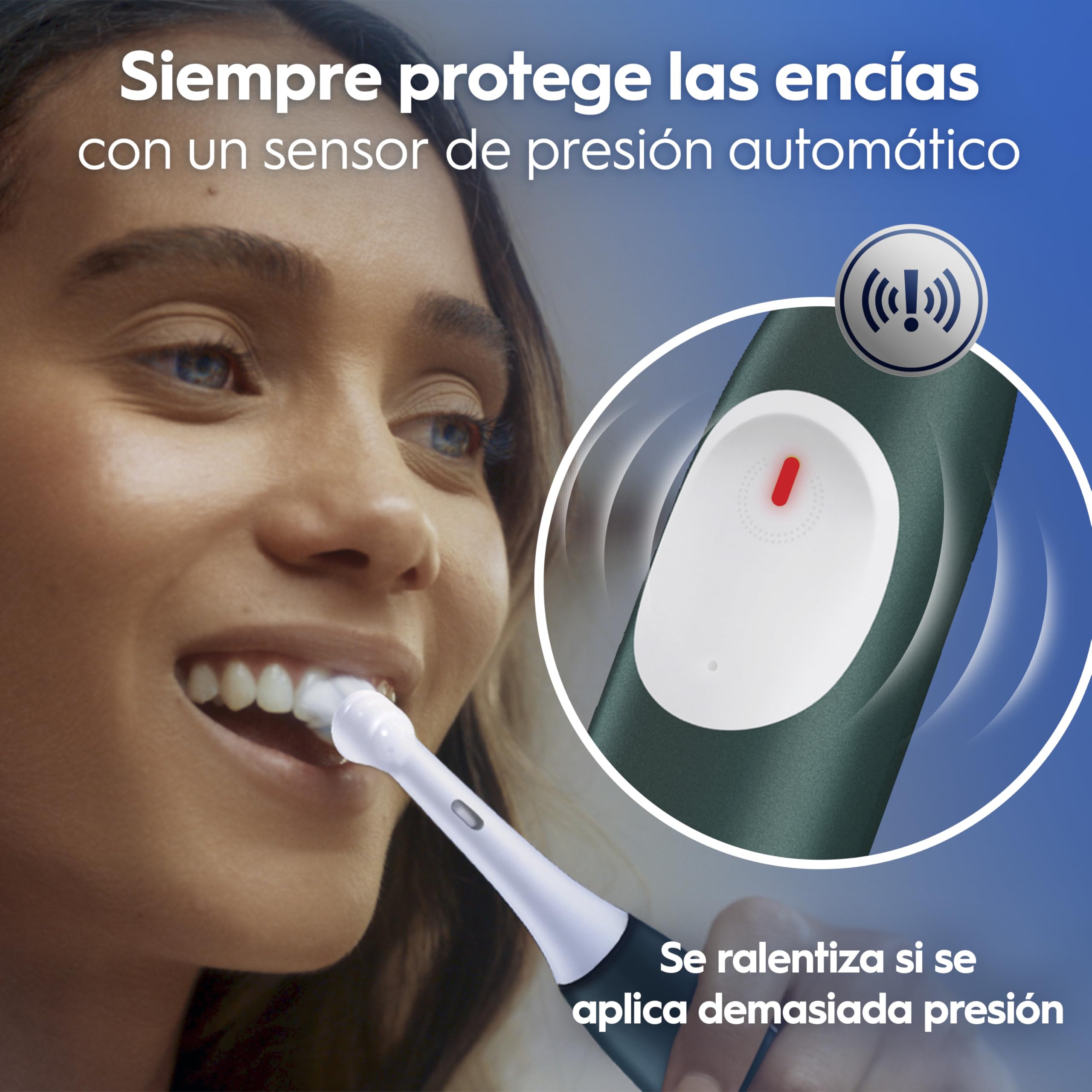 Oral-B iO 2 Cepillo de Dientes Eléctrico Verde Bosque, 1 Cabezal, 1 Estuche De Viaje, 1 Soporte de Recambios de Viaje, 3 Modo - 1