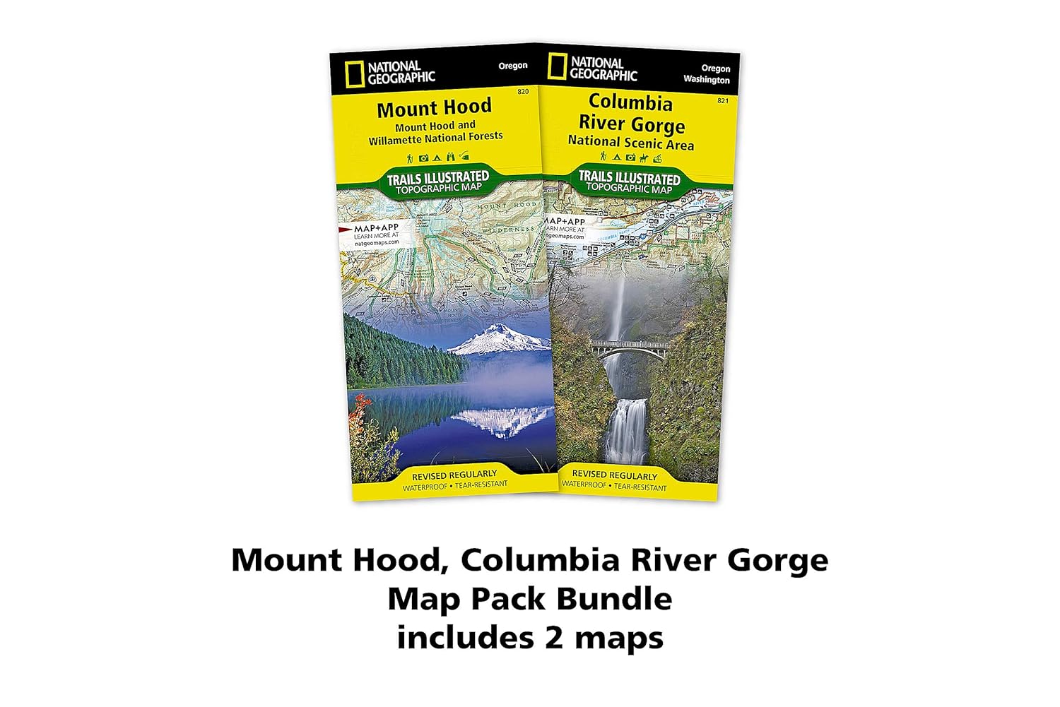Mount Hood, Columbia River Gorge [Map Pack Bundle] (National Geographic Trails Illustrated Map) - Image 3