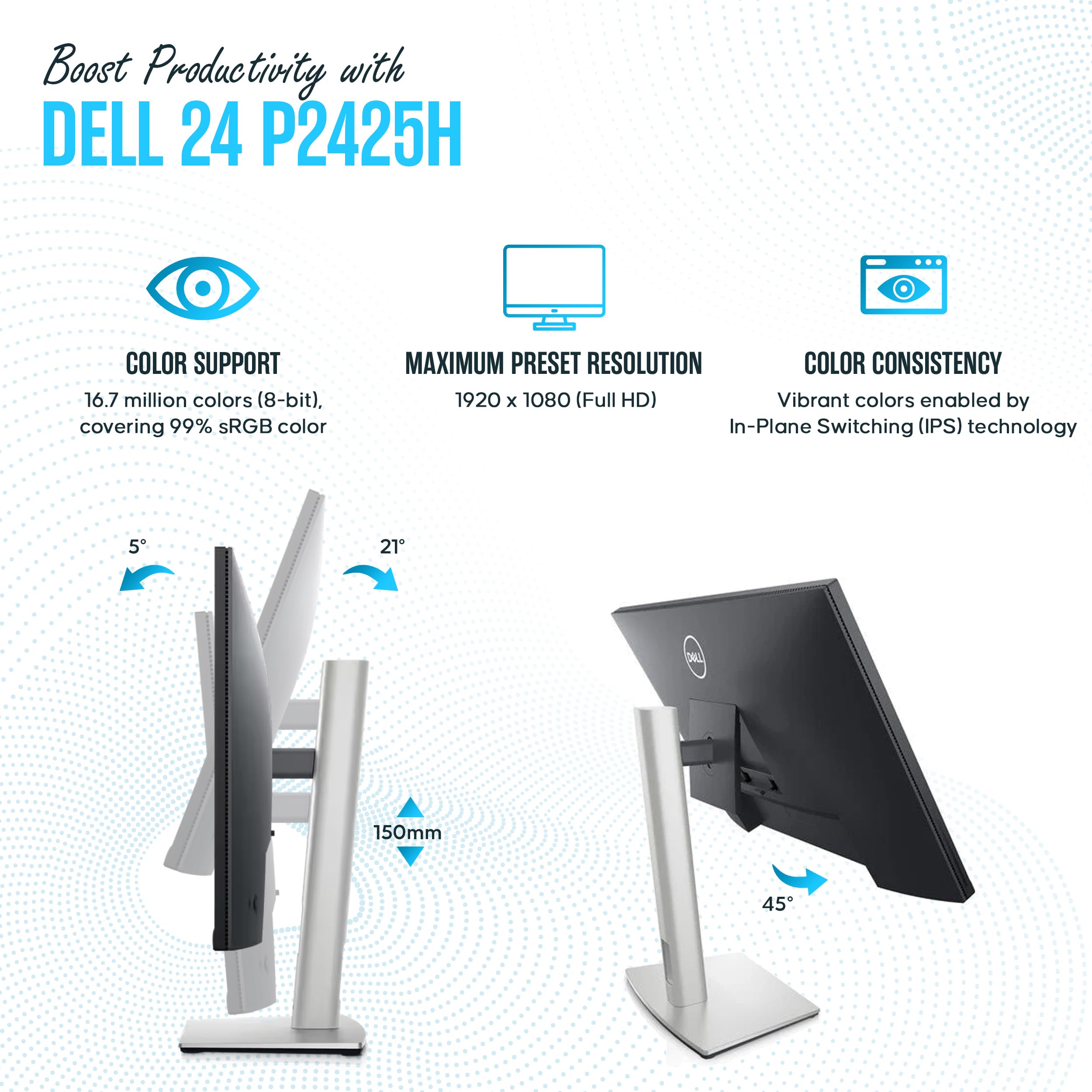 Amazon.co.jp: Koncept P2425H Dell 交換用 - コンピュータモニター