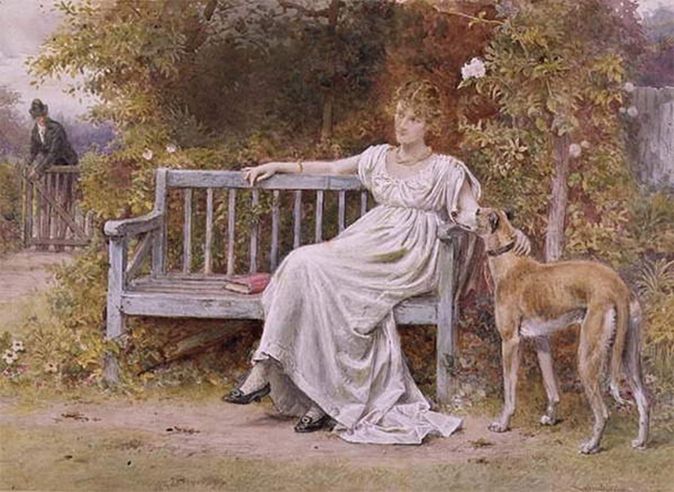 Image déco d'art murale chambre tableau George Goodwin Kilburne