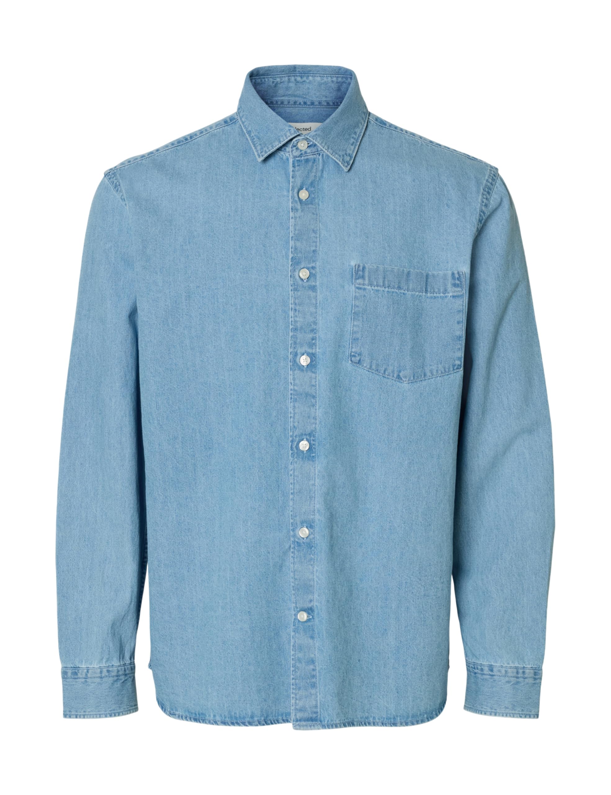 Slmregclaus Carlo Denim Ls Shirt Noos