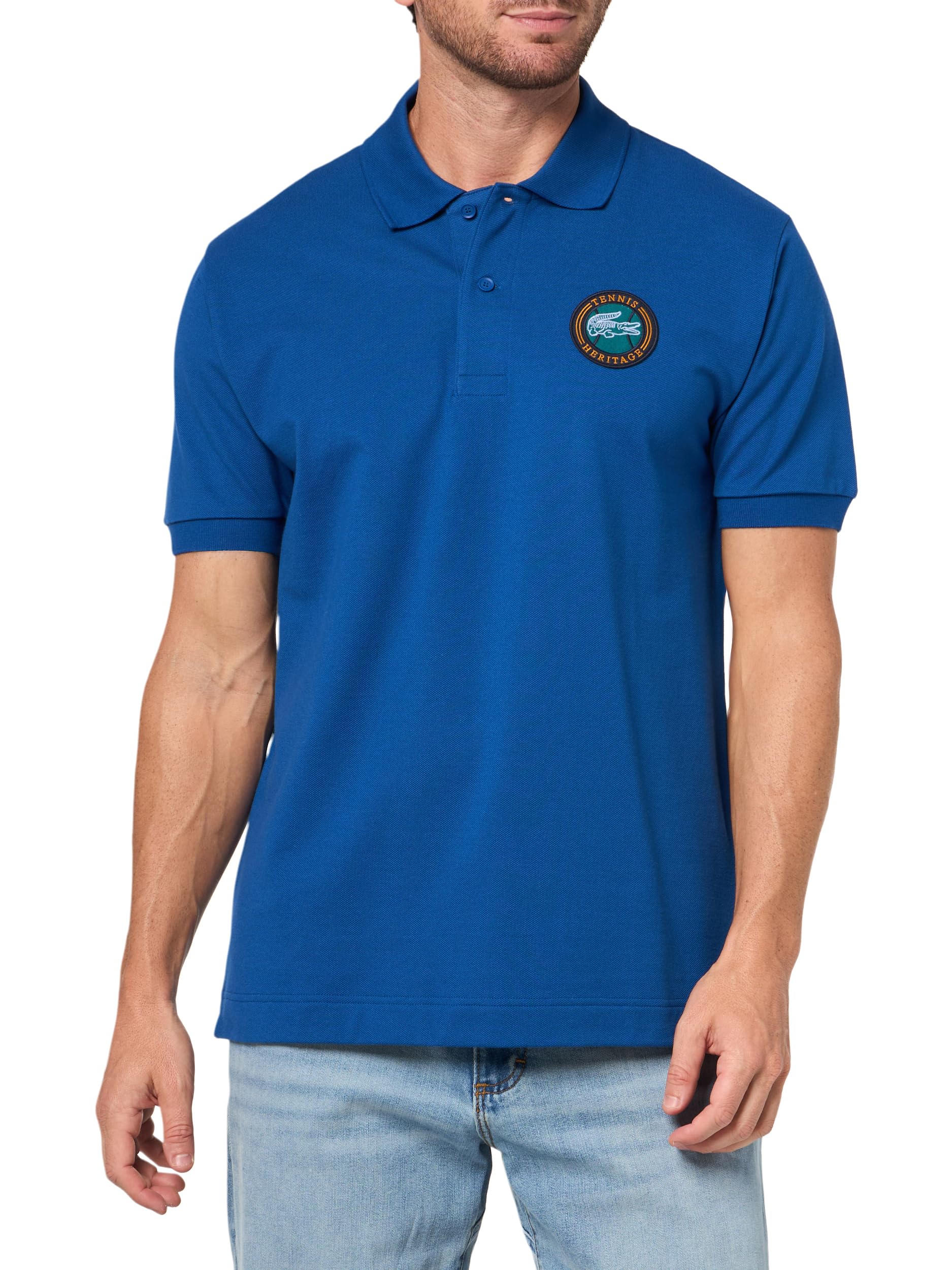 Lacoste Men's Classic Fit Mini-piqué Badge Polo