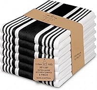 Vista 37 de Juego de paños de cocina de algodón Urban Villa de 8 piezas, paño de cocina de waffle 30x30 cm, paños de cocina altamente absorbentes y suaves