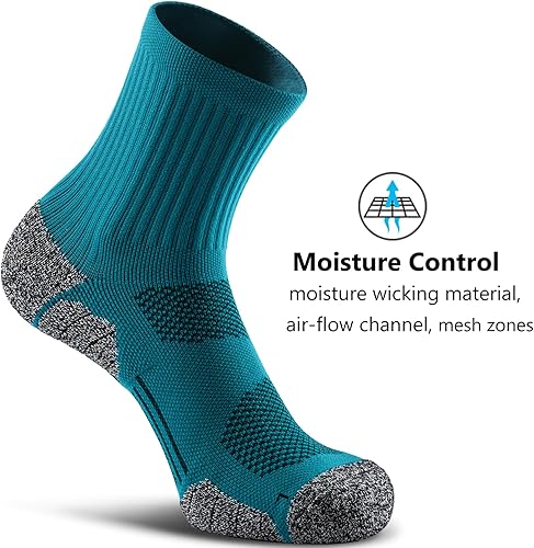 Miniatura 5 de CWVLC Calcetines deportivos de compresión acolchados para hombres, mujeres y jóvenes