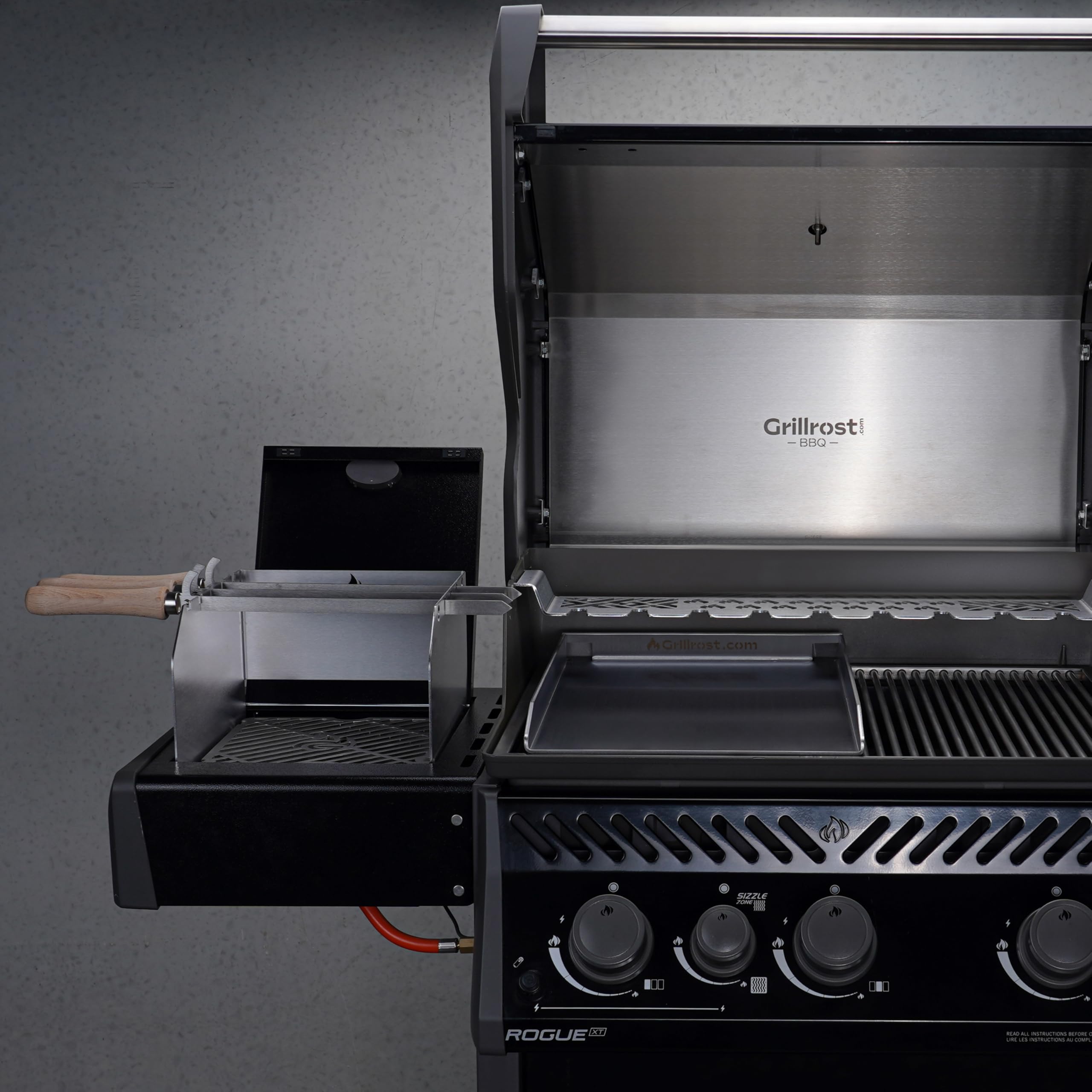Edelstahl Grillplatte - Plancha 45 x 34cm - für Napoleon LEX LE 485