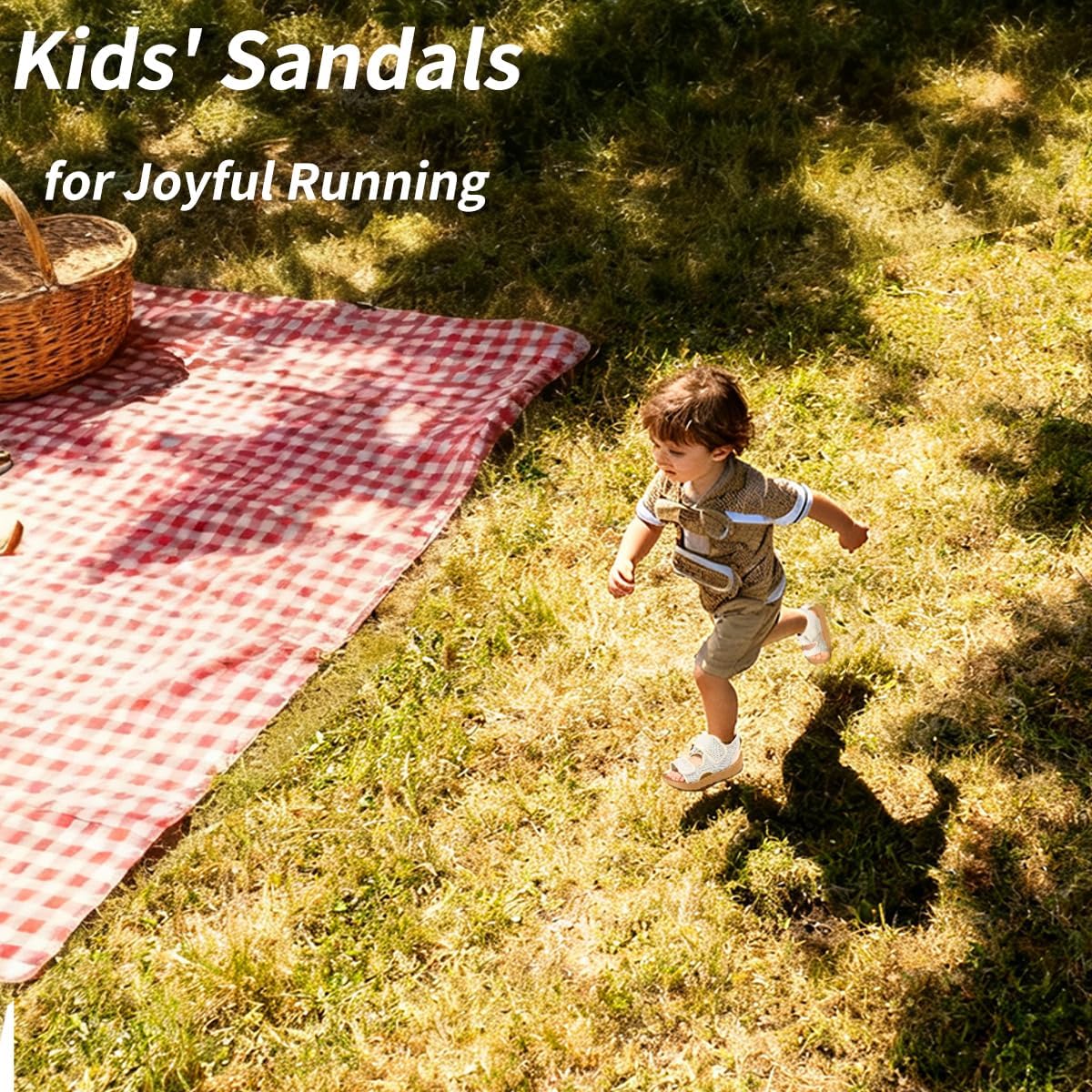 Toddler Sandals with Adjustable Straps, Non-Slip Water Shoes for Boys & Girls, Breathable Mesh Baby Walking Sandals for Pool - Image 2