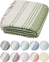 Vista 11 de DEMMEX Organic Diamond - Toalla turca de baño y playa 100% algodón turco certificado Oeko-TEX, ultra suave, de secado rápido, ligera, toalla