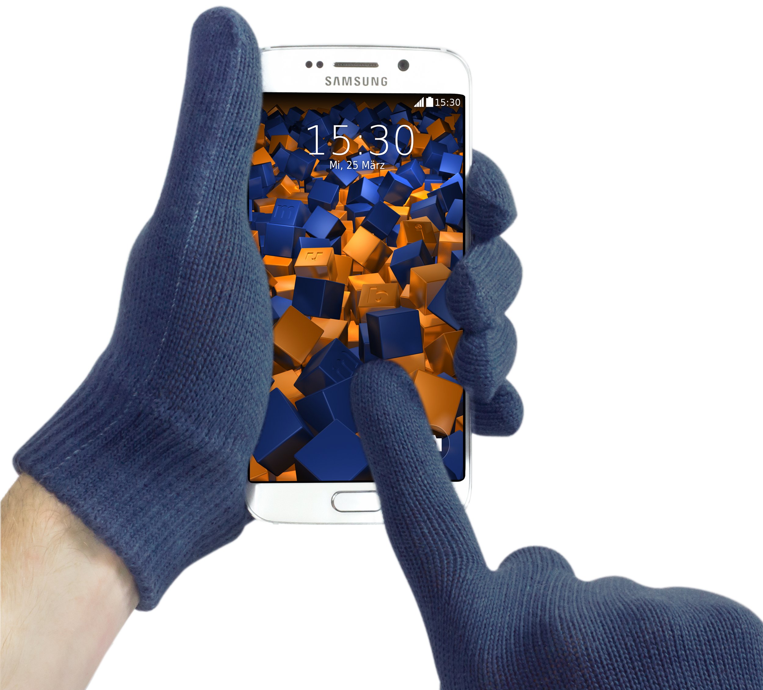 kapazitiver touchscreen handschuhe mumbi M für kapazitive Displays blau Fashion Color:Army Alles über Kräuterseitlinge: Saison, Category:Fahrräder_Trapez