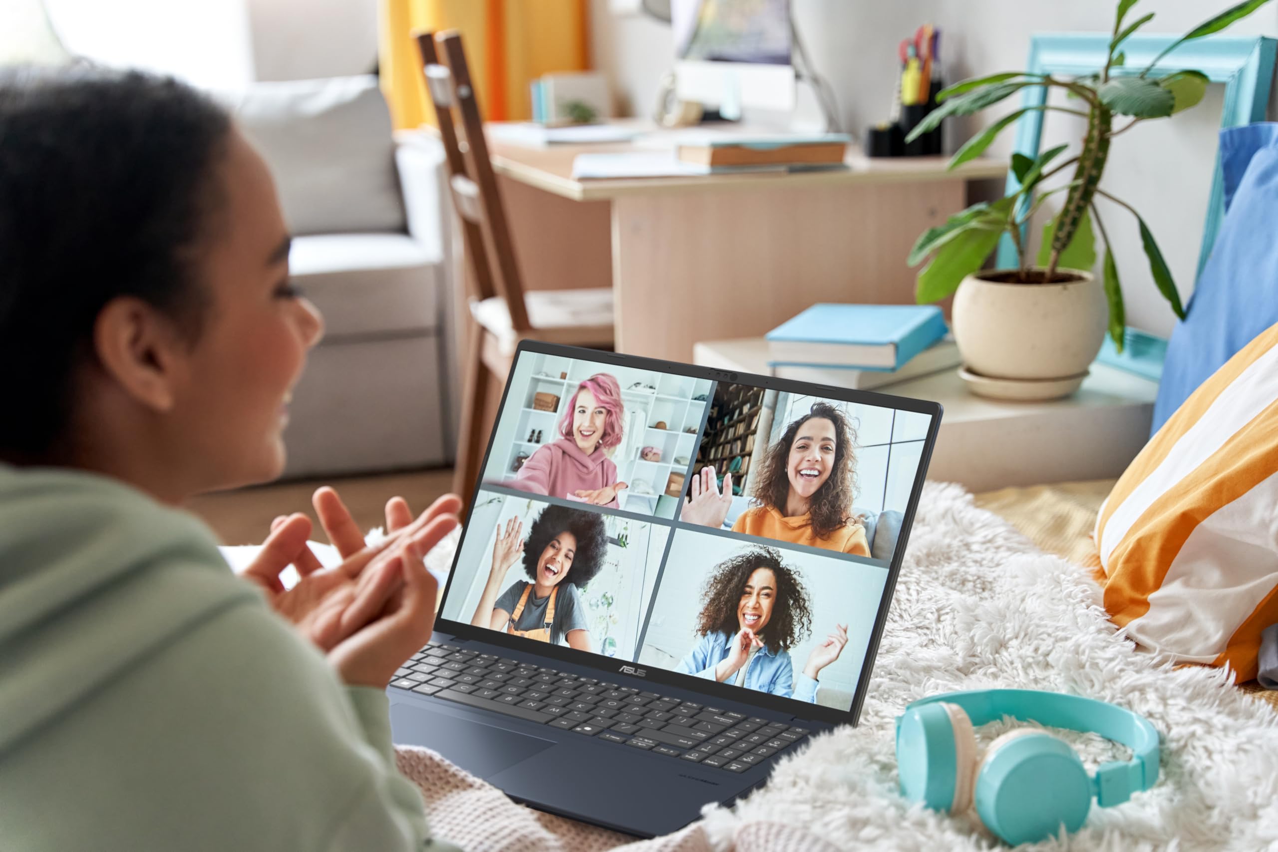 ASUS Vivobook 16 Copilot+ PC S1607KA-MB068W 16 Pouces WUXGA 60Hz PC Portable (AMD Ryzen 7 350 Processeur 2.0GHz, 16GB DDR5, 512GB SSD, AMD Radeon Graphics) Windows 11 Home Clavier AZERTY Rétroéclairé