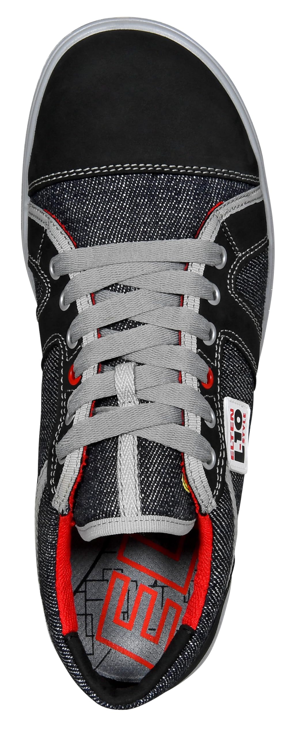 ELTEN SENSATION Up Low ESD S3, Zapatos de seguridad para hombre, ligero, puntera de acero, material superior: piel + textil, forro interior: textil (transpirable), talla 43