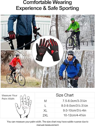 Miniatura 6 de INBIKE Men's Winter Cold Weather Thermal Windproof Gel Bike Gloves