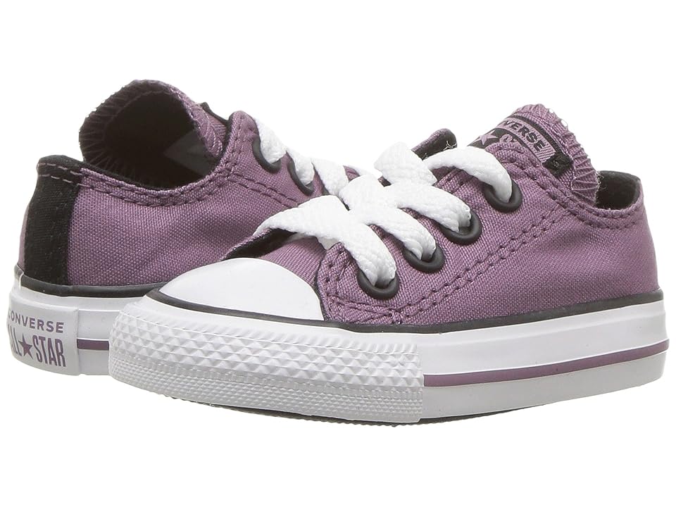 

Converse Kids Chuck Taylor All Star Ox (Infant/Toddler) (Violet Dust/Black/White) Girl's Shoes, Purple