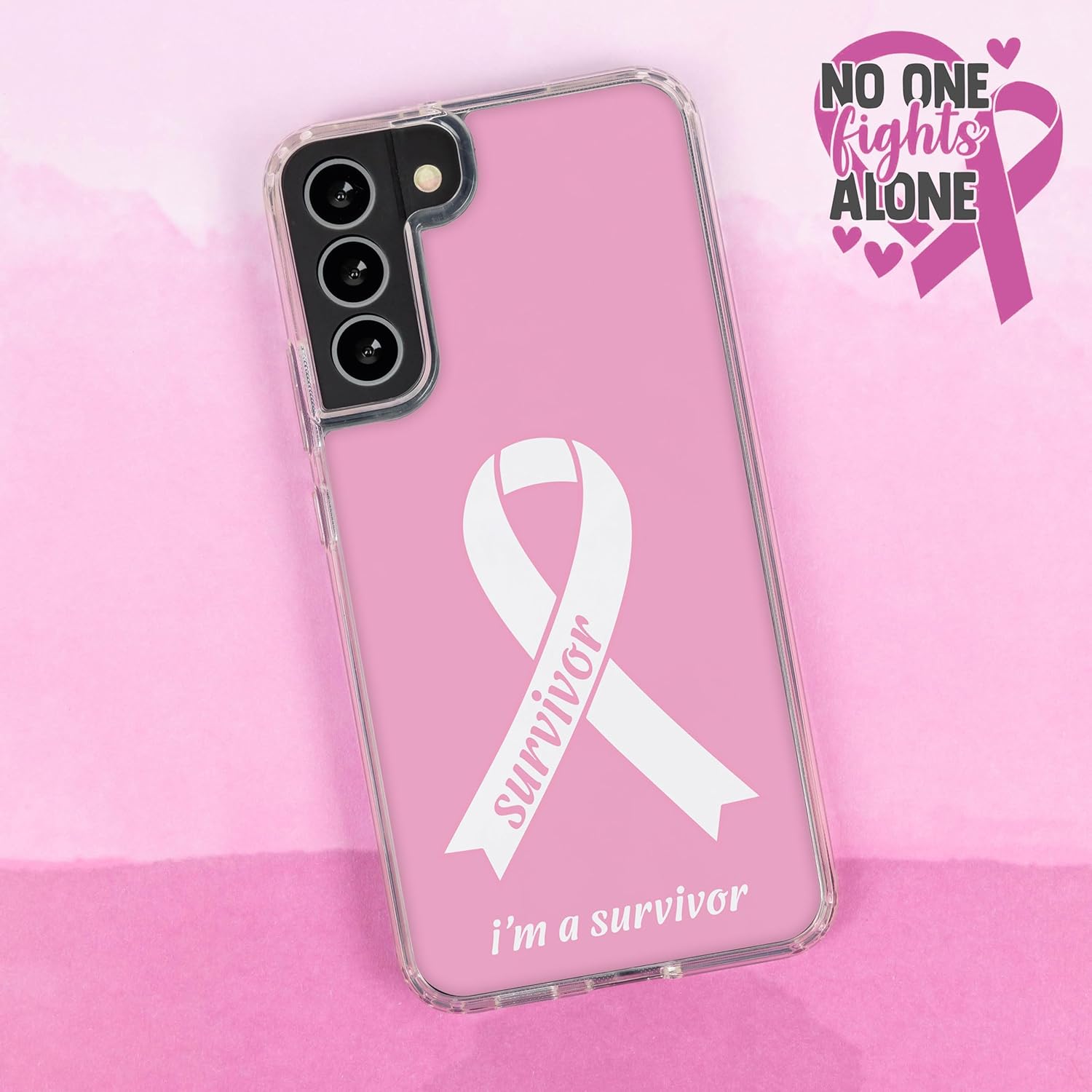 Affinity Bands Breast Cancer Awareness HD Phone Case Compatible with MagSafe Samsung Galaxy S25 (Survivor)