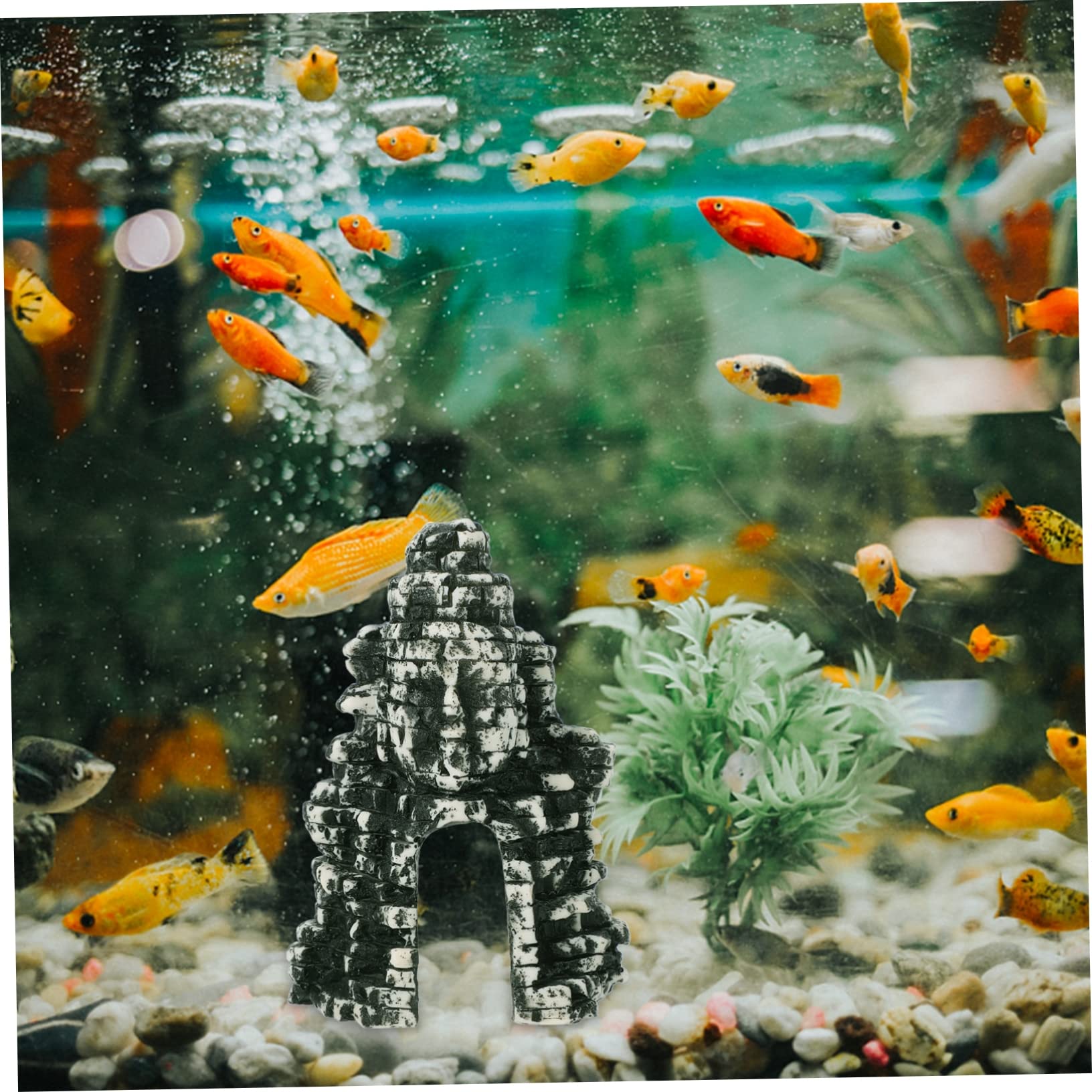 BESPORTBLE 3stücke Feng Shui Zen Buddha Statue Für Aquarien Resin Dekoration Für Fischbecken Für Süß Und Kreative Detailliertes Aquarium Ornament