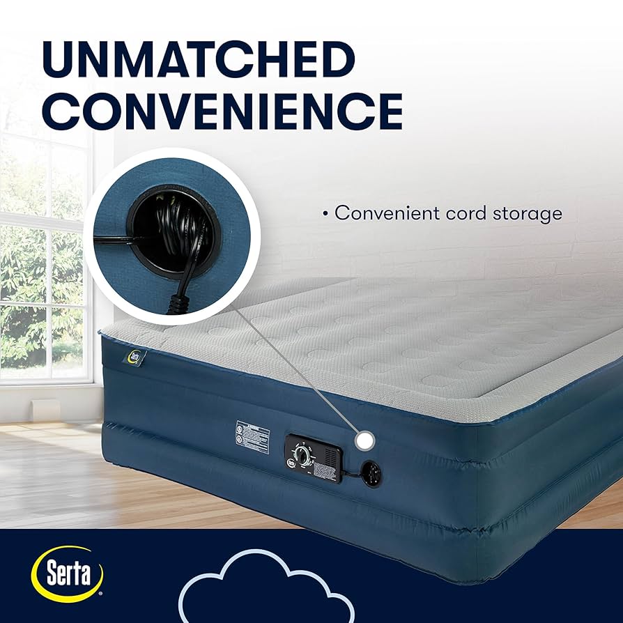 Serta パーフェクト スリーパー　エアーベッド クイーンサイズ ポンプ付き Amazon｜Serta Queen TPU パーフェクト スリーパー エコエア