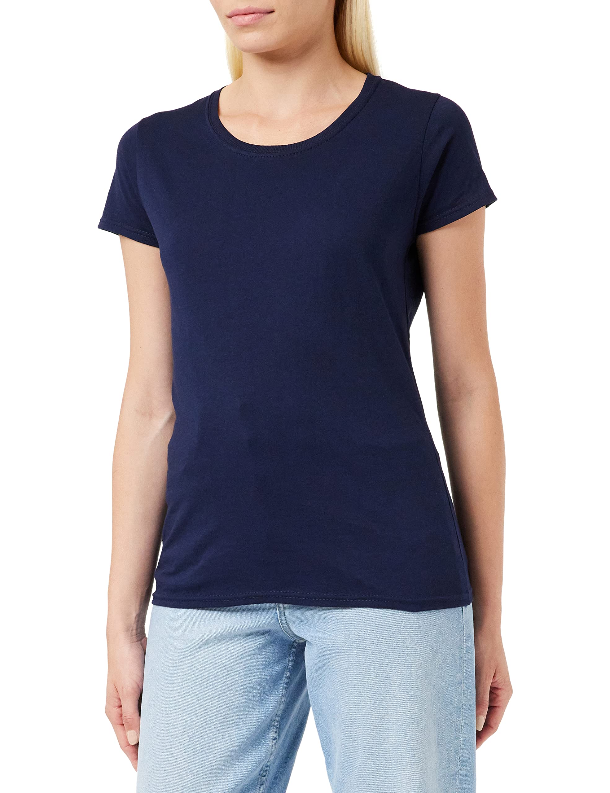 Fruit of the Loom Women's Original T. T-Shirt, Deep Navy, 8 (Manufacturer Size:X-Small)