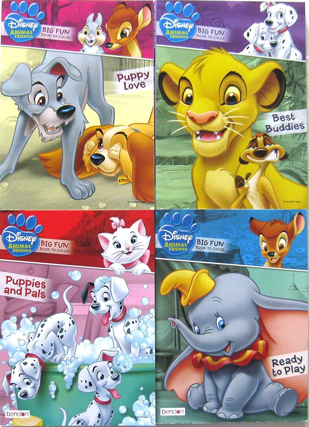 Download Amazon Com Disney Animal Friends Coloring Book Multipack Assorted Designs Vary Toys Games
