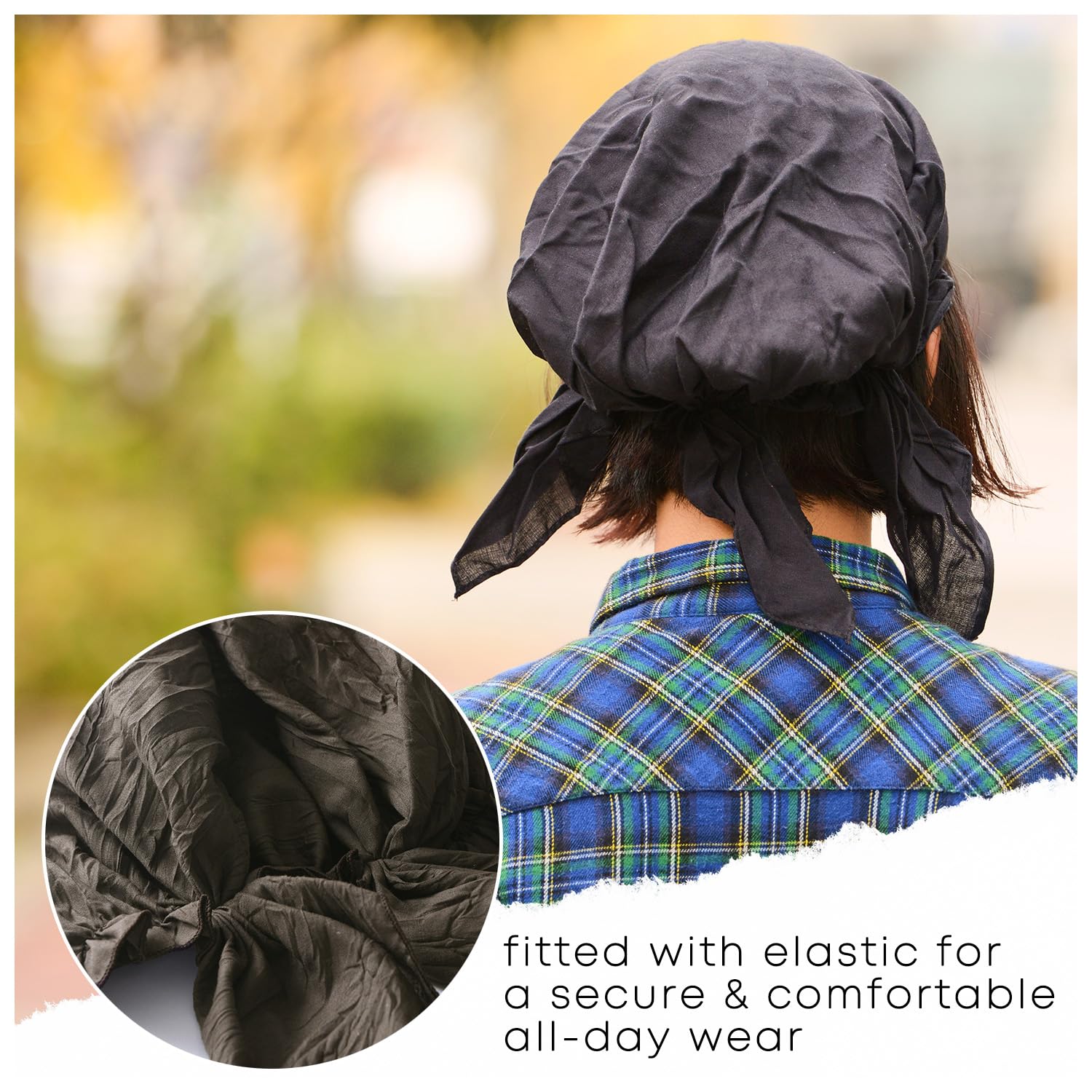 CHARM Uomo Cotone Bandana Cappellino - Donna Cappello Copricapo Turbante Estate Estivo Cuoco Bici