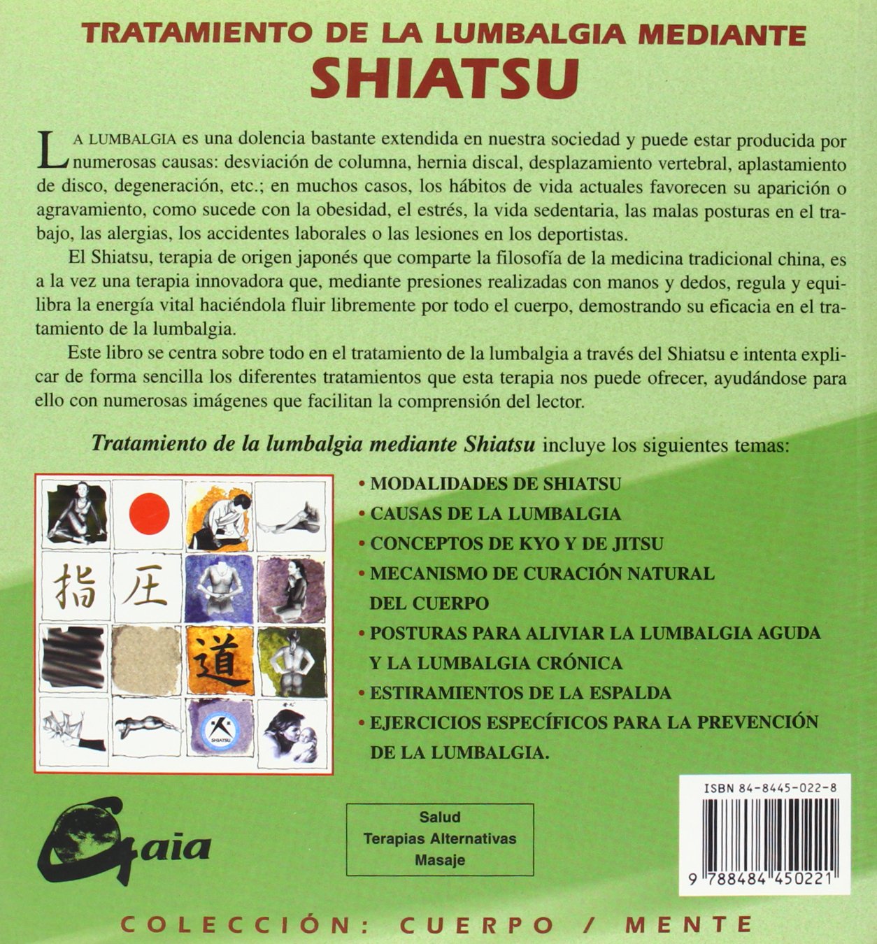 Tratamiento de la lumbalgia mediante Shiatsu