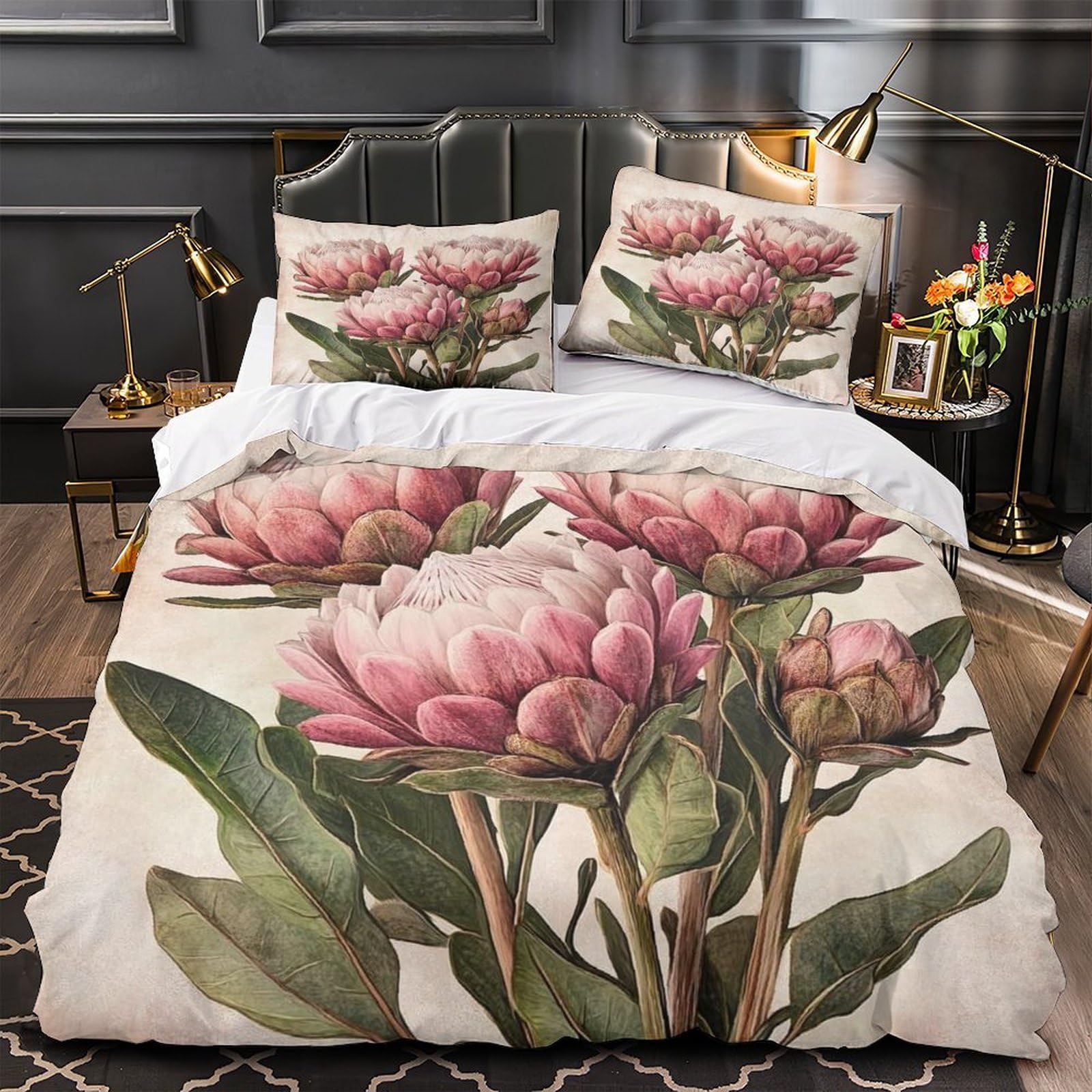 Parure de lit hypoallergique ultra douce housse couette 260x220