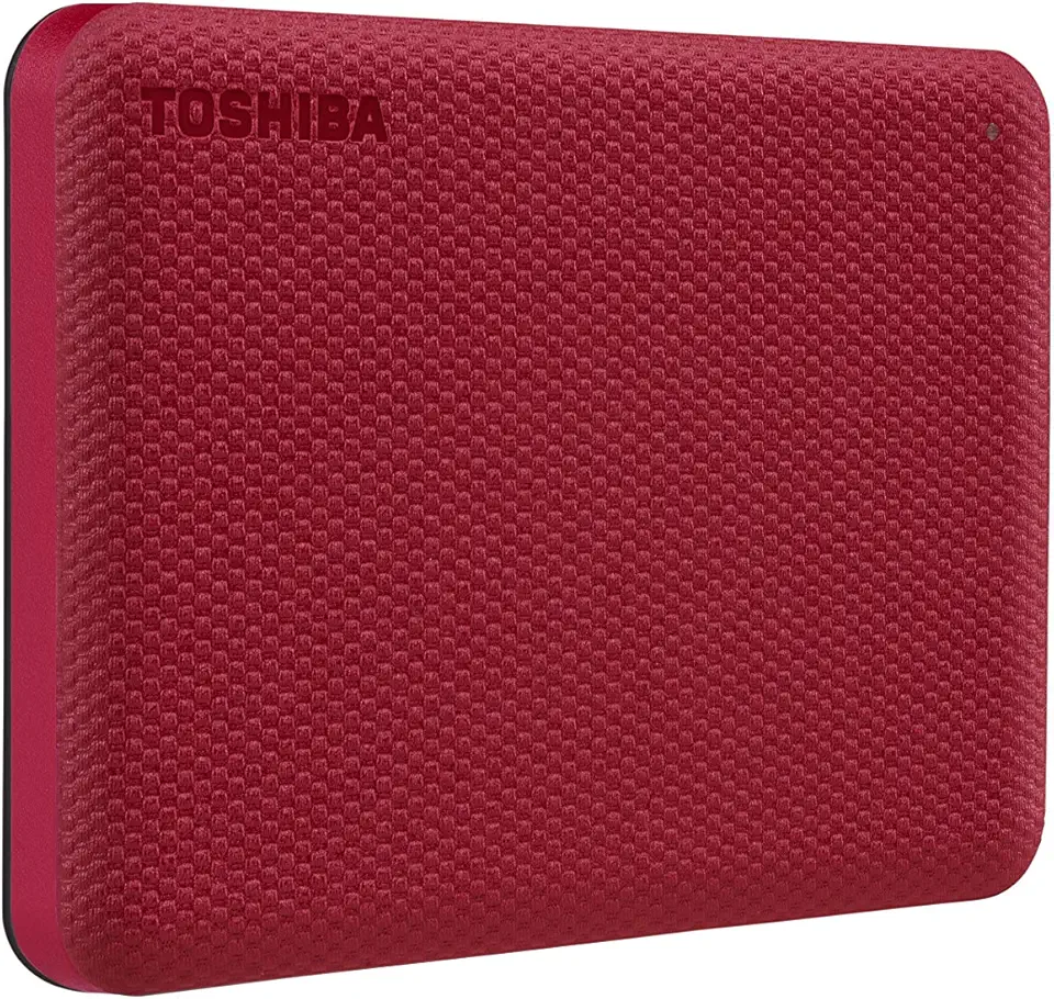 TOSHIBA HD Externo Portátil 2TB Canvio Advance USB 3.0 Vermelho - HDTCA20XR3AA