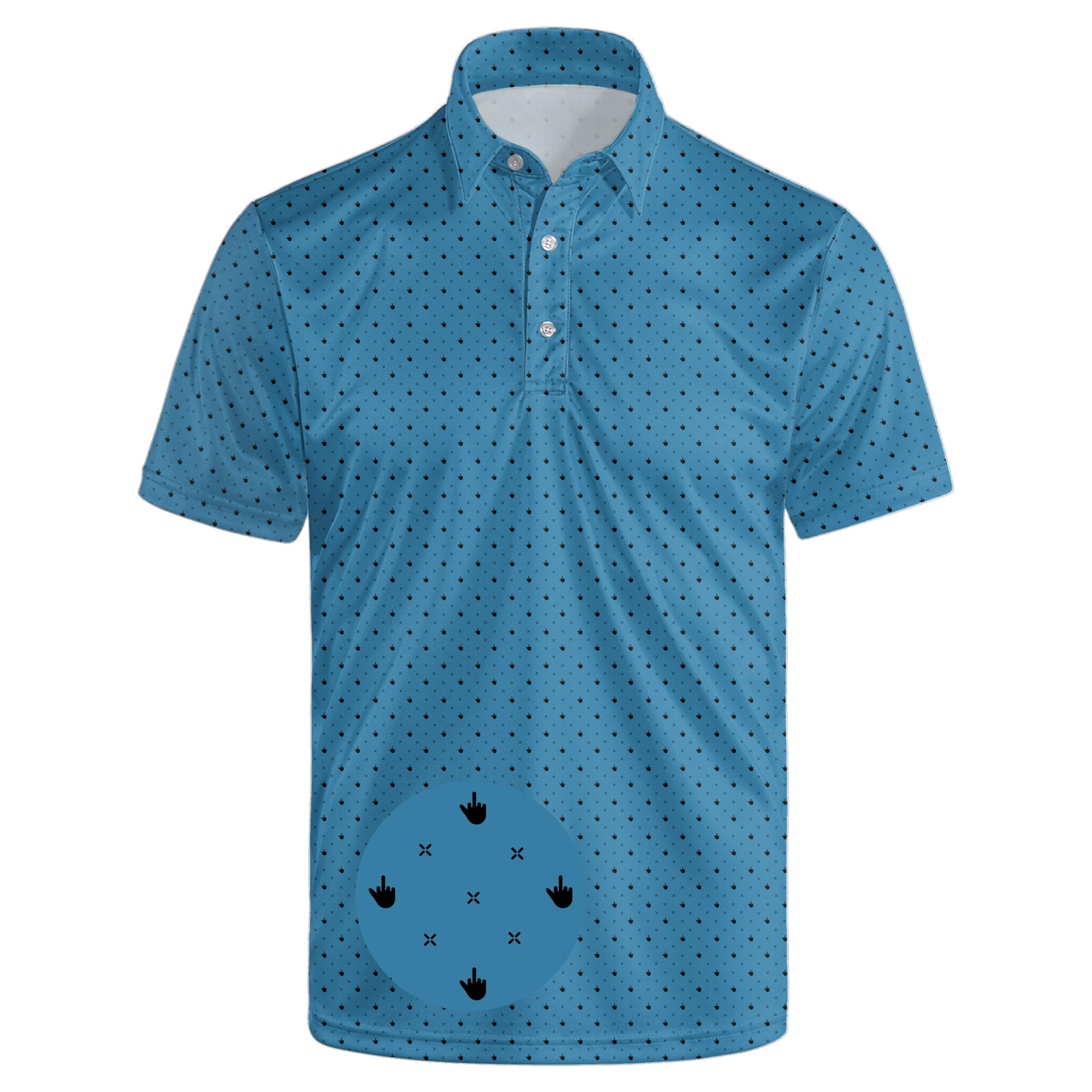Mens Funny Golf Polo Shirts Short Sleeve Quick Dry Polo Shirts
